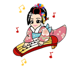 Pure Japanese geisha sticker #3366859