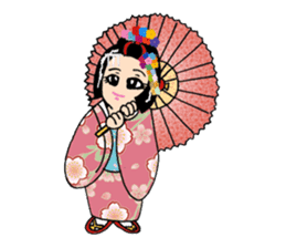 Pure Japanese geisha sticker #3366860