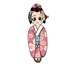 Pure Japanese geisha sticker #3366861