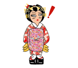 Pure Japanese geisha sticker #3366862