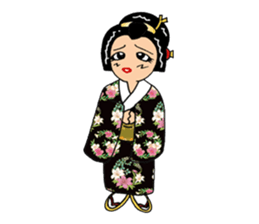 Pure Japanese geisha sticker #3366863