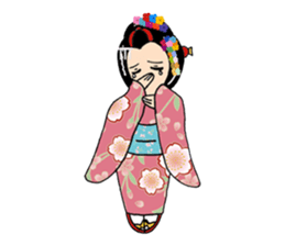 Pure Japanese geisha sticker #3366864