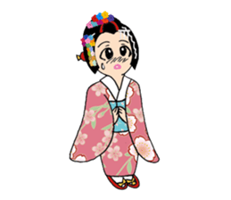 Pure Japanese geisha sticker #3366868