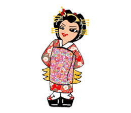 Pure Japanese geisha sticker #3366870