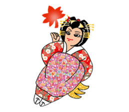 Pure Japanese geisha sticker #3366873