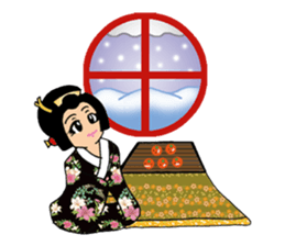 Pure Japanese geisha sticker #3366874