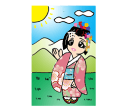 Pure Japanese geisha sticker #3366875