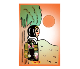 Pure Japanese geisha sticker #3366876