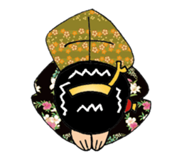 Pure Japanese geisha sticker #3366878
