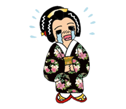 Pure Japanese geisha sticker #3366879