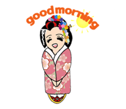 Pure Japanese geisha sticker #3366880