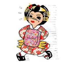 Pure Japanese geisha sticker #3366881