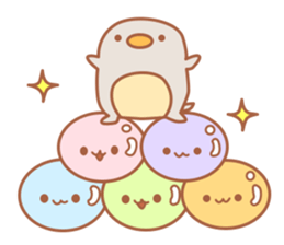 balloon penguin & friends 2 sticker #3367937