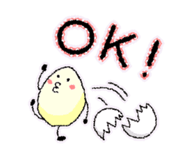 Yeast Periogi and boiled egg sticker #3368077