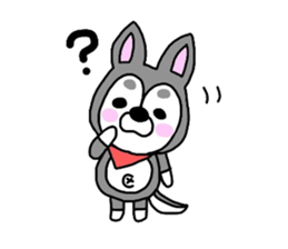 The name of the husky is silver sticker #3368091