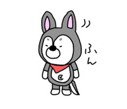 The name of the husky is silver sticker #3368104