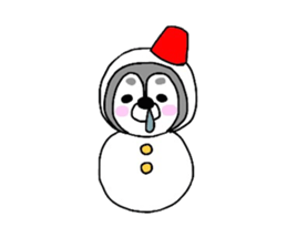 The name of the husky is silver sticker #3368113