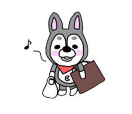 The name of the husky is silver sticker #3368120