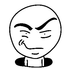 carefree character sticker