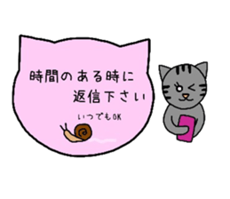 Simple cat board~Women~ sticker #3370205