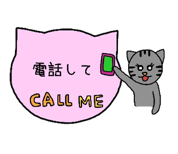 Simple cat board~Women~ sticker #3370231