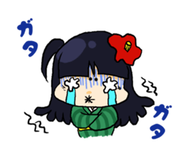 Fairy Red camellia sticker #3372209