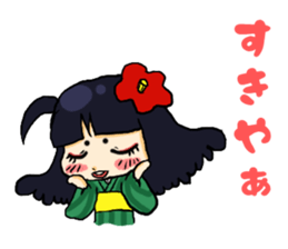 Fairy Red camellia sticker #3372235