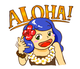 Hawaiian Girl Amo sticker #3372242