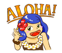 Hawaiian Girl Amo sticker #3372242