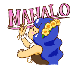 Hawaiian Girl Amo sticker #3372243