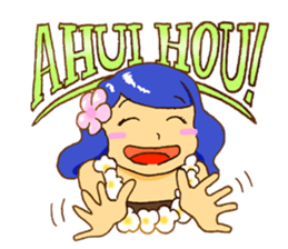Hawaiian Girl Amo sticker #3372245