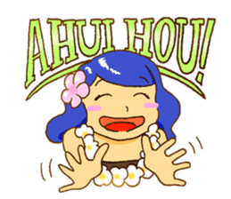 Hawaiian Girl Amo sticker #3372245