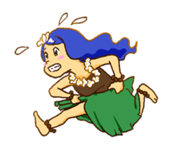 Hawaiian Girl Amo sticker #3372255