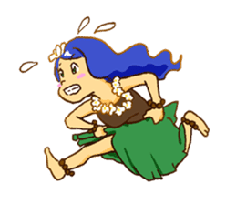 Hawaiian Girl Amo sticker #3372255