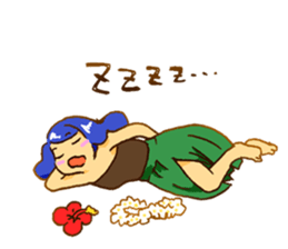 Hawaiian Girl Amo sticker #3372257