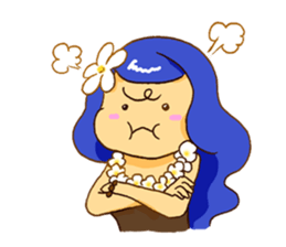 Hawaiian Girl Amo sticker #3372258