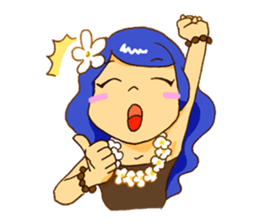 Hawaiian Girl Amo sticker #3372260