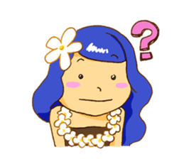 Hawaiian Girl Amo sticker #3372261