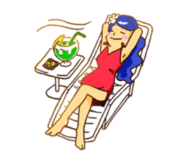 Hawaiian Girl Amo sticker #3372264