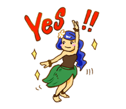 Hawaiian Girl Amo sticker #3372266