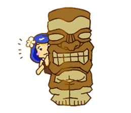 Hawaiian Girl Amo sticker #3372269