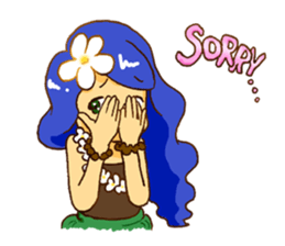 Hawaiian Girl Amo sticker #3372270