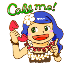 Hawaiian Girl Amo sticker #3372271