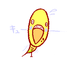 MOG is funny budgerigars sticker #3372543