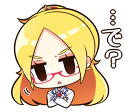 scornful eyes girl sticker #3373643