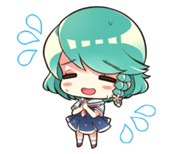 scornful eyes girl sticker #3373647