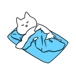 Much sleeping cat sticker #3374126