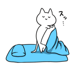 Much sleeping cat sticker #3374132