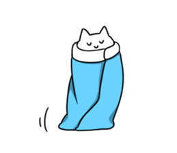 Much sleeping cat sticker #3374135