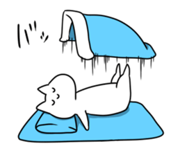 Much sleeping cat sticker #3374152